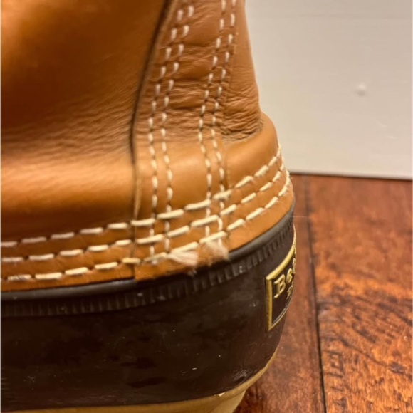 L.L. Bean Brown Duck Boots-women size 7 narrow - Picture 6 of 11